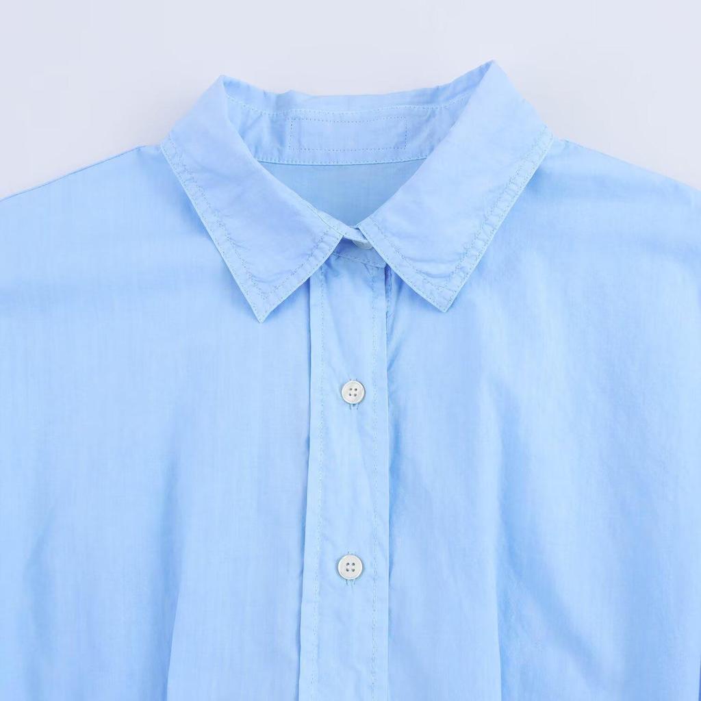 2025 Spring/Summer Women's Fashion: Versatile Pleated Shirt Dress