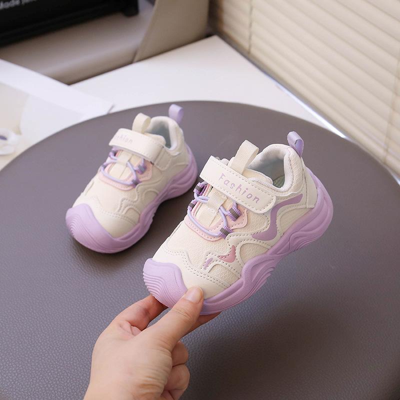 2025 autumn new children's sports shoes outdoor non-slip boys' shoes breathable leather shoes boys functional shoes