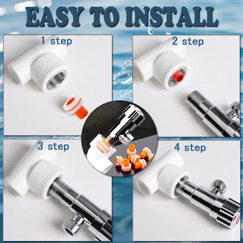 Faucet Leak-proof Sealing Gaskets Faucet PPR Pipe Plugs Free Tape Triangle Valve Prevent Dripping Sealed Ring Silicone Washers