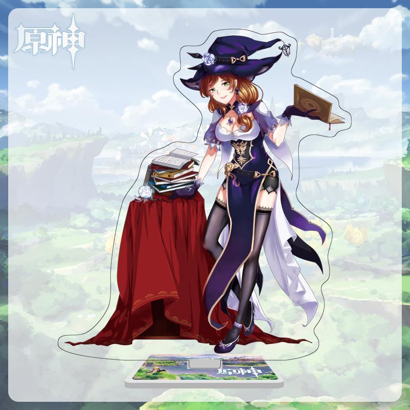 16cm Height Acrylic Large Stand-up Display Featuring Characters From Mondstadt and Liyue In Genshin
