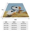 Puffin Rock Zeichentrick   Flaneldecke  Tolle Überwurfdecke für Bett Sofa Couch 200x150cm Teppichstück