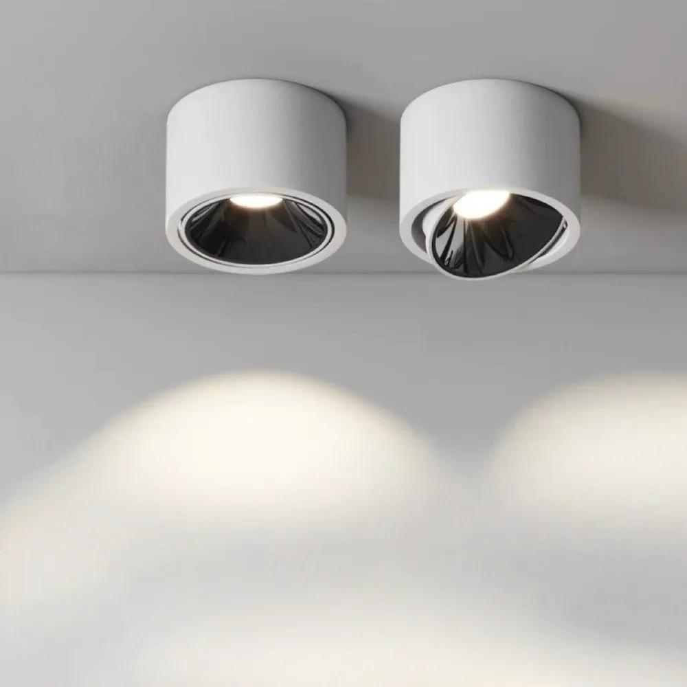 Adjustable Angle 7W Led Spotlight Surface Mounted Energy Saving Ceiling Spot Light Dimmable Anti-glare Downlight Gallery