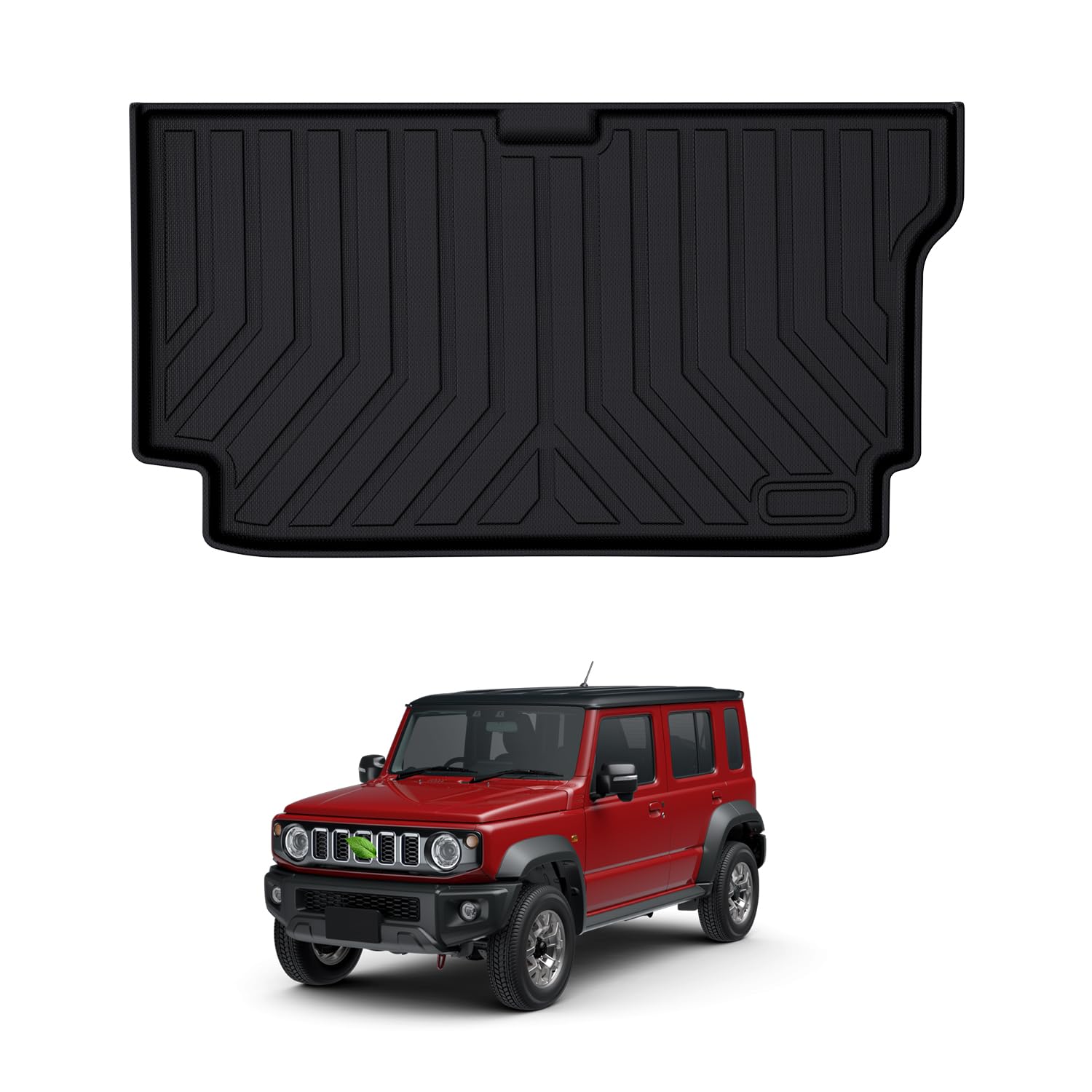 

CARVANTA Jimny Nomad Luggage Mat for Jimny Nomade JC74W 3D Molded Cargo Raised Interior Protective Easy 1 Piece Mat/Trunk 2025-Present (5-Door, AT/MT)