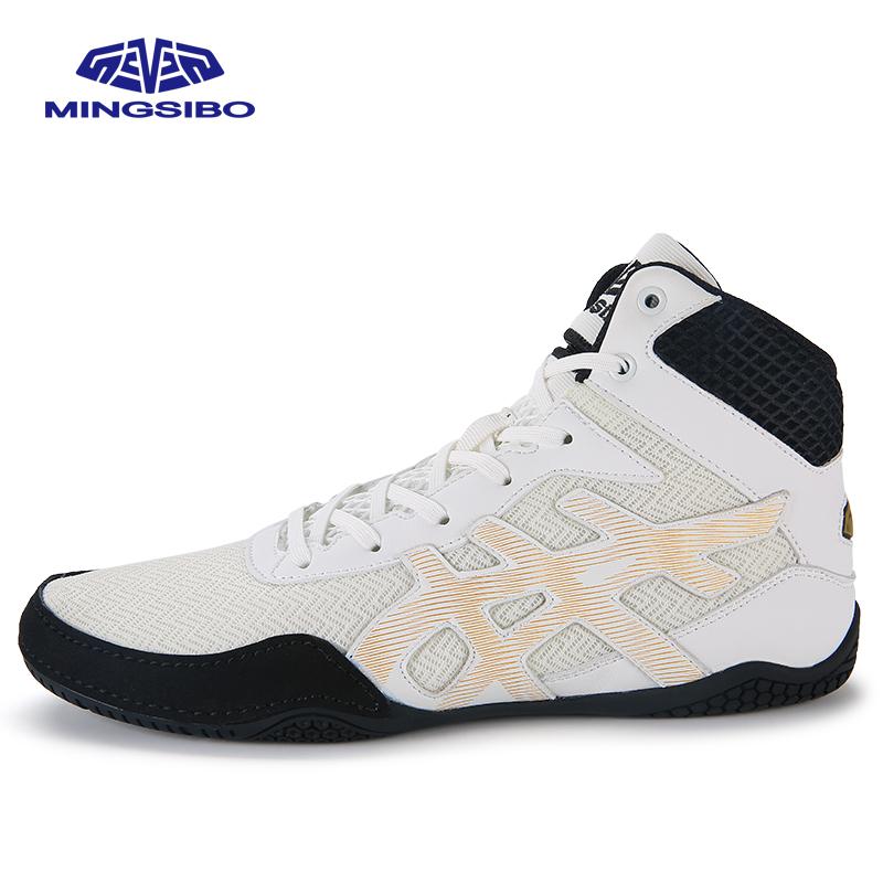 

MINGSIBO Профессиональная обувь для реслинга Унисекс Носимые Боевые ботинки Мужская Дизайнерская Спортивная тренировочная обувь Зал Бокс Кроссовки 37