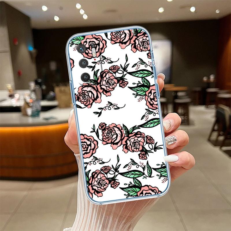 NH24 Flowers rose Pink Phone Case for Motorola Moto G10 G20 G30 G31 G32 G34 G35 G41 G42 G50 G51 G52 G55 G60 G60S G62 G71 G72 G75