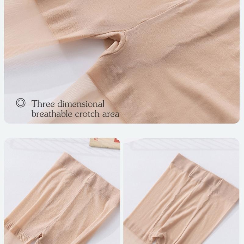 Womens Comfortable Sheer Pantyhose Stretchy Ultrathin See Through Tights Stockings with Reinforced Toes for Long Wear