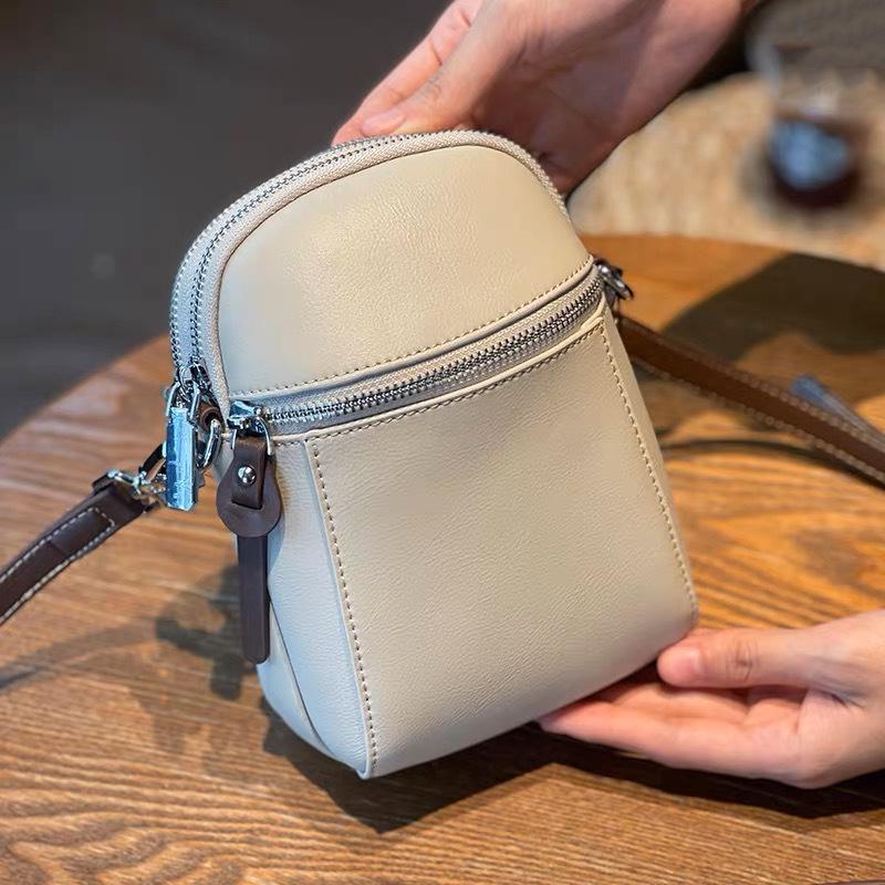 Genuine Leather Women's Mini Crossbody Bag—Trendy 2024 Summer Style