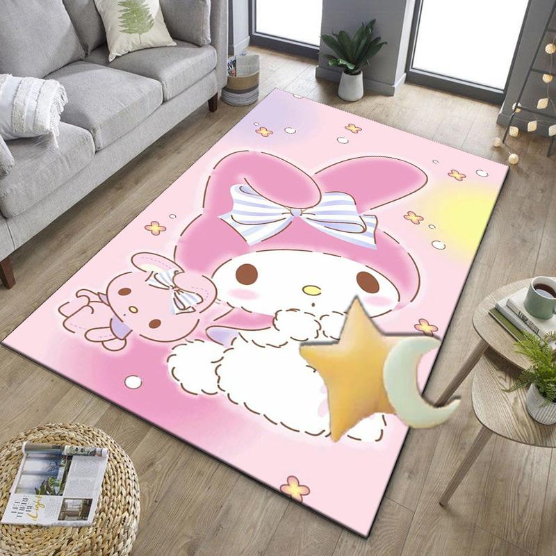 Hello Cat Fantasy World Office Rug Chair Mat, Game Carpet, Suitable for Front Door, Bedroom, Living Room, Desk, Holiday Gift