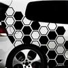 Auto Grafikaufkleber Kreativ Wabenmuster Stil Autos Seitenaufkleber Auto Dekor Tuning Wasserdicht Modifikation Waben DIY Aufkleber