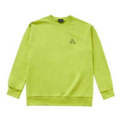 APOSTROPHE COMMA Double Aco Logo Sweatshirt (Lime/Black)