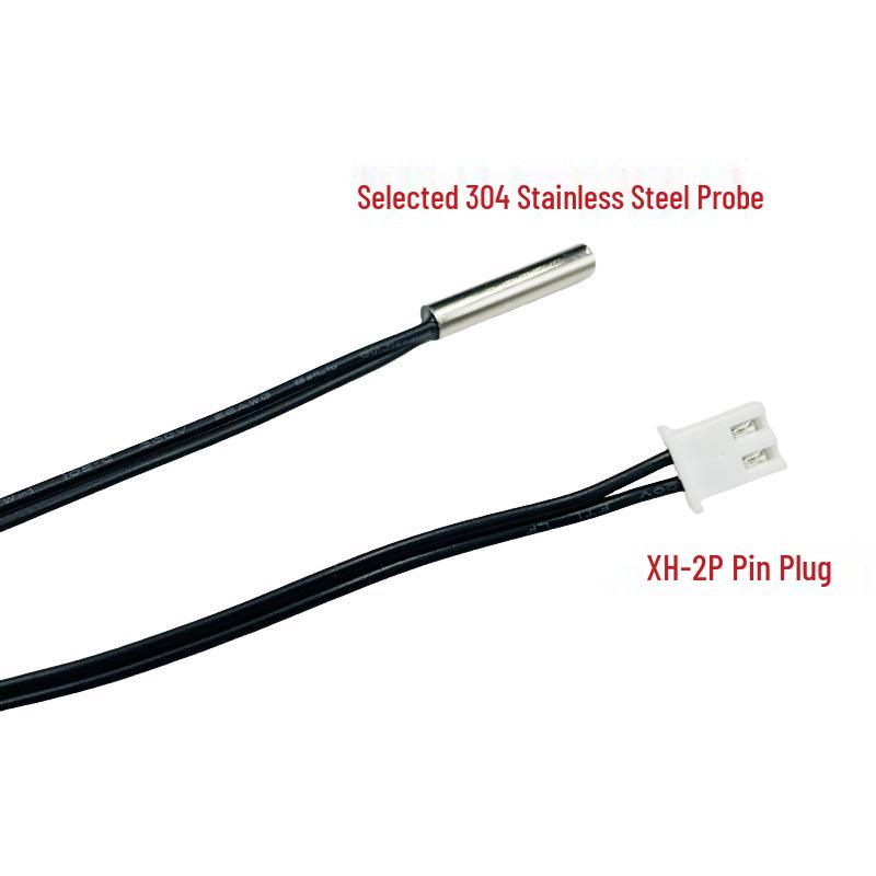 NTC Thermistor 10K Temperature Sensor, B-Value 3950, for Refrigeration & Air Conditioning, Probe Length: 1m, 2m, 3m.
