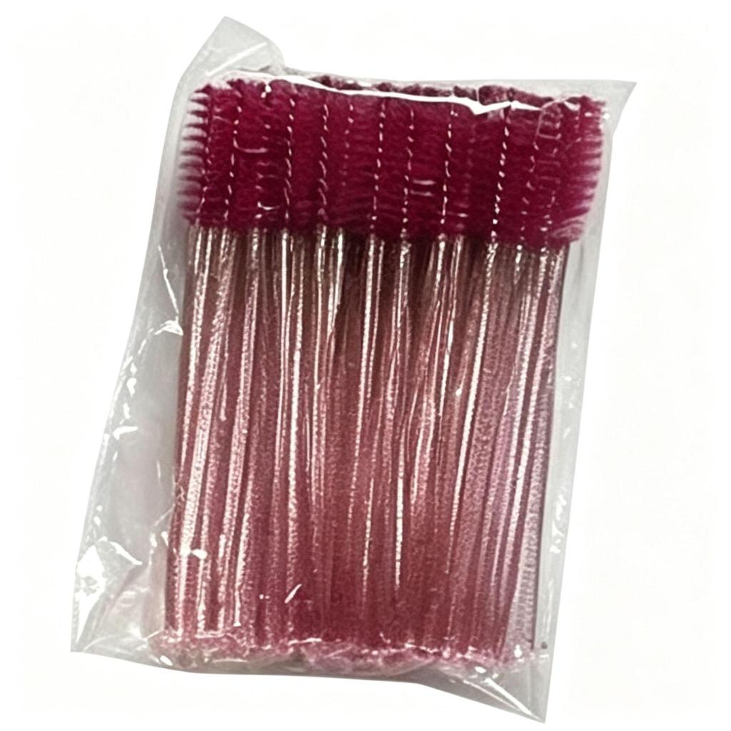 Crystal Rod Mascara & Spiral Eyebrow Brush - Eyelash Extension Cleaning Tool