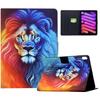 For iPad Mini (2024)/(2021) Case Colorful Pattern Painting Card Slots Stand Leather Tablet Cover with Auto Sleep/Wake