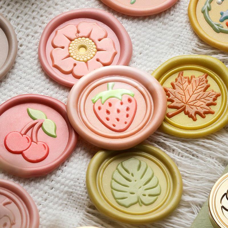 Plant Wax Seal Stamp Vintage Craft Seal Stamp Head Card Envelope Wedding Invitation Gift Wrap Scrapbooking Decorative