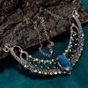 Labradorite necklace handmade copper wire wrapped natural gemstone necklace jewelry wonderful antique chain necklace anniversary gift