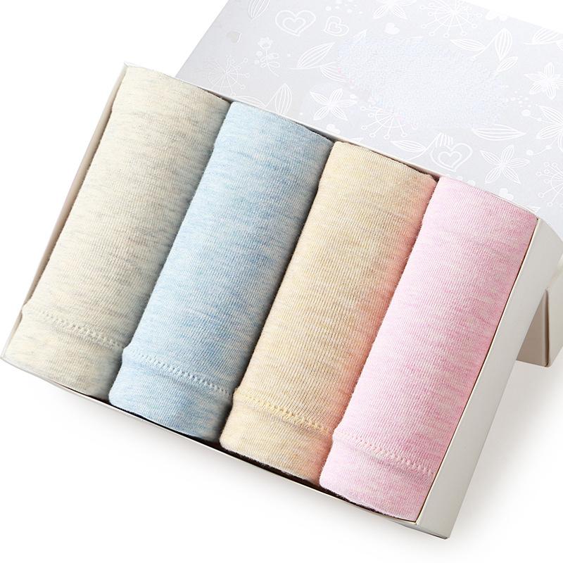 

Хлопковое женское облегающее нижнее белье с высокой талией и кружевной окантовкой, трусы, простое и дышащее нижнее белье в упаковке XXL