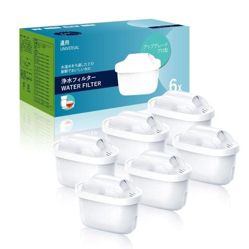Compatible with Brita MaxtraPro Cartridges, Replacement Filters for Water Filters, and High-purity Cartridges for Water Purifiers (6-pack).