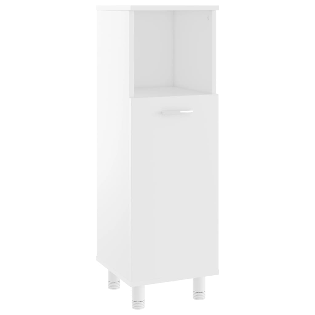 Moderne elegante weiße Badezimmerschrank, Eckablage, 30x30x95 cm Material