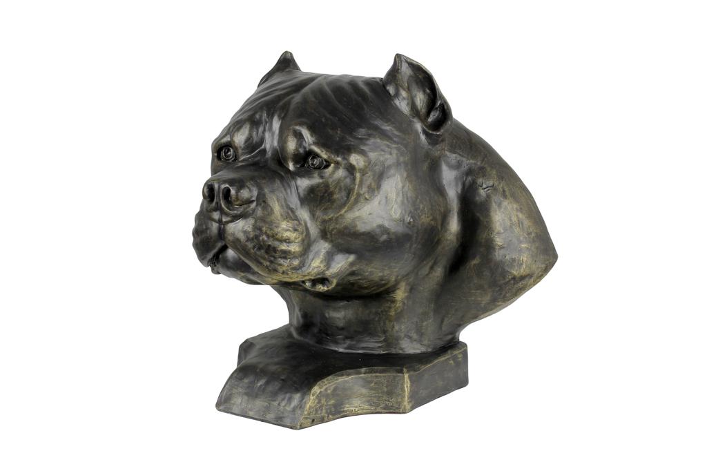 American Bully Ii - Popiersie Psa, Duża Głowa Psa Do Ogrodu, Unikatowa Ozdoba Salonu Marki Art-Dog