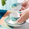 JINGREPUBLIC Chinese Landscape 16-Piece Ceramic Dinnerware Set
