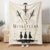 The Three Musketeers Theme Printed Blanket - Perfect for Couch, Bed, Travel & Outdoor Use | Machine Washable, Cozy & Durable.