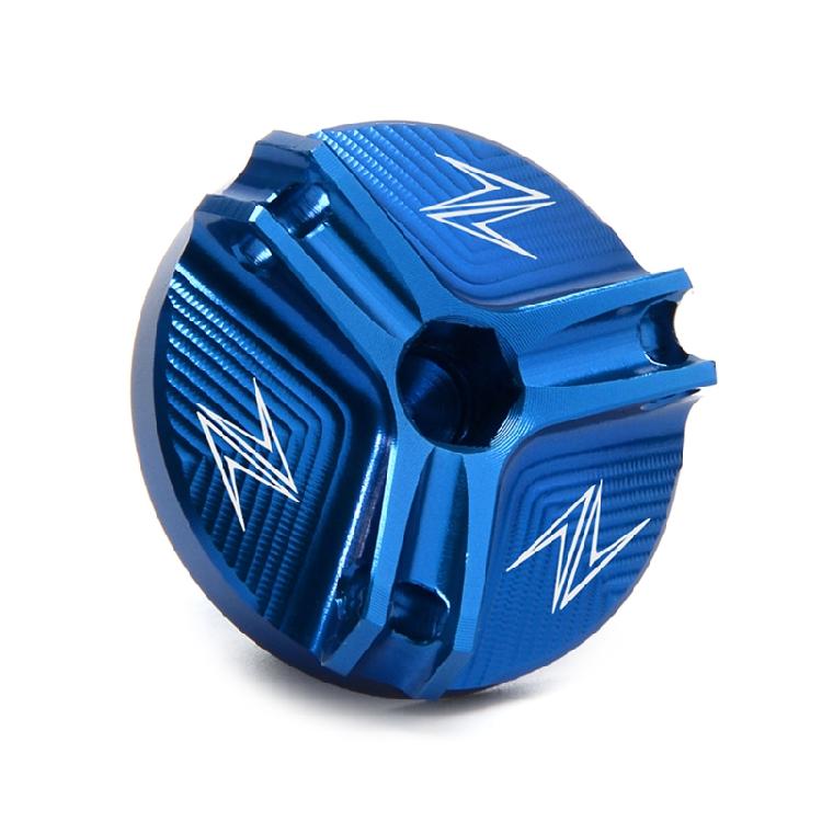 CNC Motorcycle Timing Cover Billet Engine Oil Filler Plug for Z800 Z650 Z900 синий