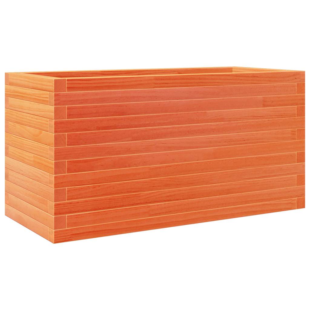 Vidaxl Garden Planter, Waxed Brown, 90X40X45.5 Cm, Pine Wood