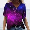 Summer Women's T Shirt Ombre Graphic Geometric Vintage Stylish Casual Short Sleeve V Neck Regular Tops Daily Printed Tees