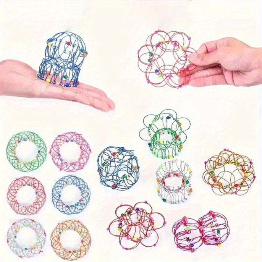 Variety Mandala Flower Basket with Many Changes Waiting for You To Explore - Wire Magic Ring Rotating Ornaments, Creative Wire Art Decorating