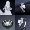 Creative European American Female Fashion Jewelry Heart-shaped Copper Ring Cy107