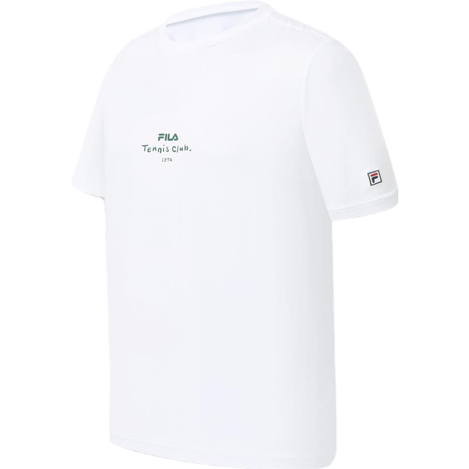 

FILA Fashionable Simple Casual Cool Loose Round Neck Tennis Short Sleeve T-Shirt Men Tops Jade-White A11M323117FWT XXXL