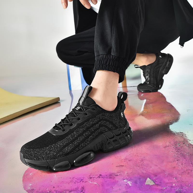 Модная мужская повседневная спортивная обувь Популярные светящиеся кроссовки из дышащей — фото 5