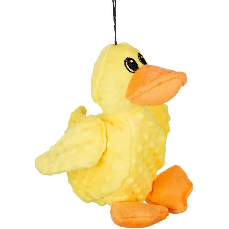 

Скрипучие плюшевые прочные игрушки для собак с разноцветными точками, друзья для собак от Petlou (12-дюймовый Утенок «Друзья в горошек»)