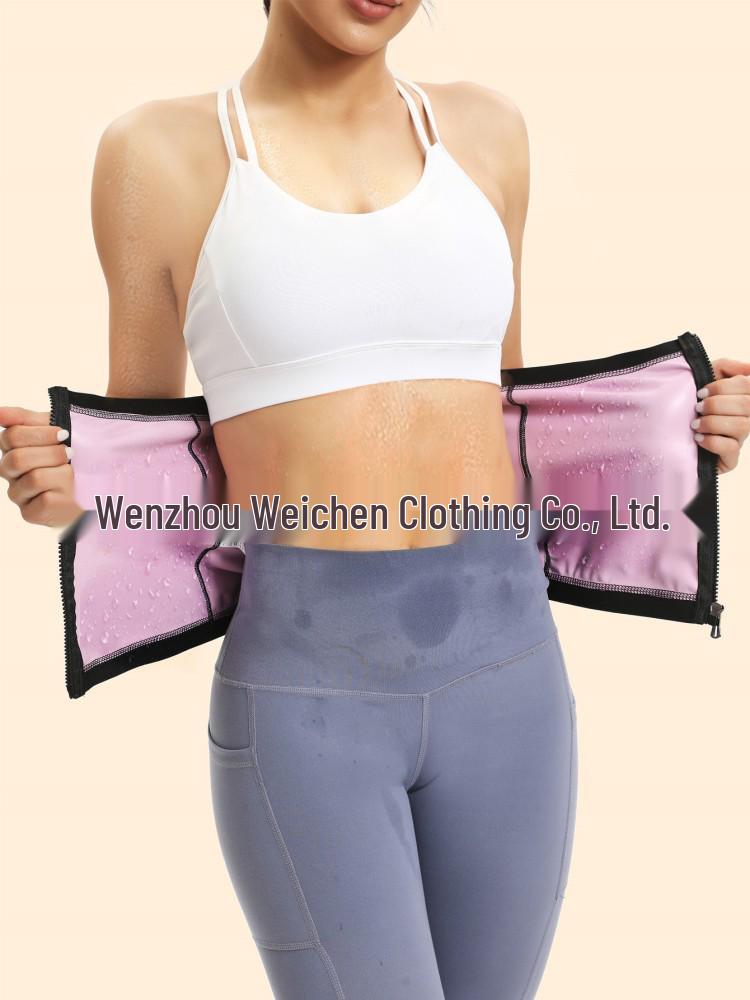 Women's Sweat-Inducing Postpartum Waist Trainer & Slimming Body Shaper with Sauna Back Support