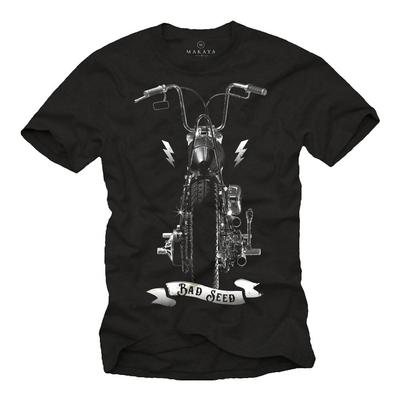 Aangepast Oldtimer Motor T-shirt Met Koper