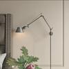 Nordic Industrial Style Retractable Wall Lamp for Bedroom, Bedside, or Desk.