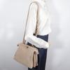 FENDI Peekaboo Handbag 2WAYShoulder pink beige Mouton Women Used