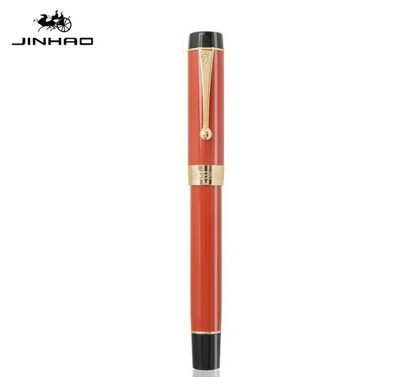 Jinhao 100 Centennial Resin Fountain Pen EF/F M / Bent Nib Golden Clip Business Office School Supplies Stationery PK 9019