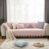 Norse Simple Solid Color Sofa Cushion Four Seasons Cotton Fabric Non-slip Cushion Winter Universal Modern Sofa Cover Towel