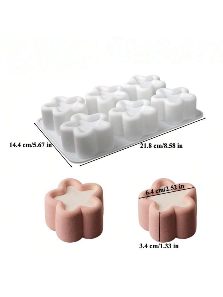 Silicone Star Heart Flower Candy Cake Mold French Mousse Soap Mold Baking Tools Multicavity Groove Chocolate Baking Set