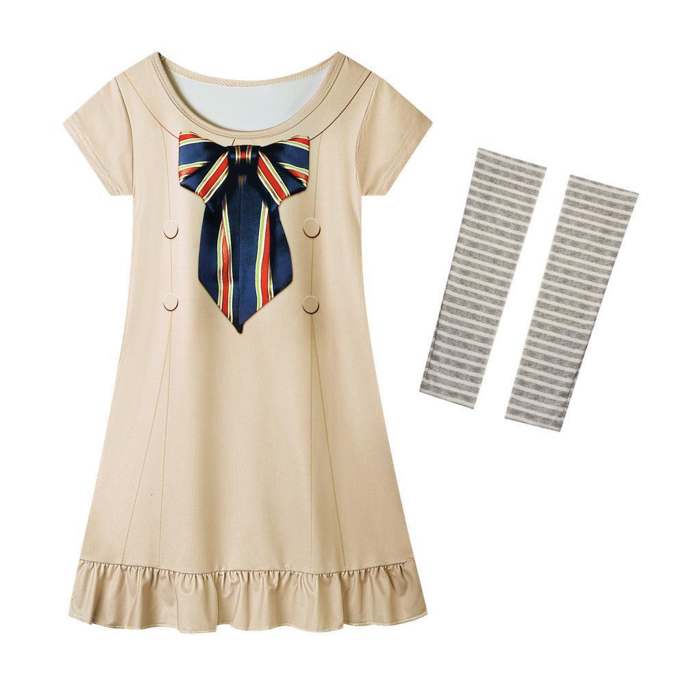 

Косплей Платье М3ган Детский Наряд Вечеринка Костюм на Хэллоуин Повседневная Одежда Девочки Поклонники 130cm/51.18in