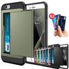 Para Para Iphone 14 Pro SE 2 7 8 Plus 6 6s Plus 7Plus 8Plus Deslizante Business Armor Carteira Porta Cartões Capa Para Para Iphone 5 5s