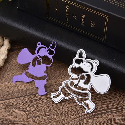 Cute Little Animals Frame Metal Silvery Stencil Embossing Cutting Dies For Diy Scrapbooking Paper Album Cards Making