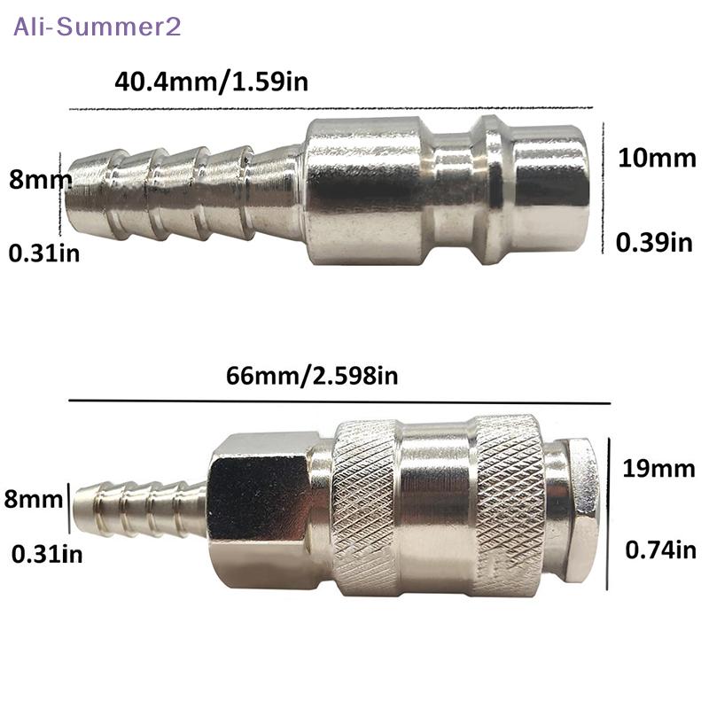 {Summer2} {Summer2} 1 Set Pneumatic Quick Connect Coupler 8mm European Style SH PH Type, For Air Compressor Hose And Tools