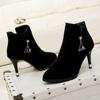 Fashion Lightweight Booties Soft With Tassels Solid Color Woman Short Shoes On Offer Goth Sale Pu Boot Promotion Ankle Boots for Women