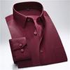S~7xl Large Men Formal Shirts Solid Long Sleeve Regular Fit for Business Party