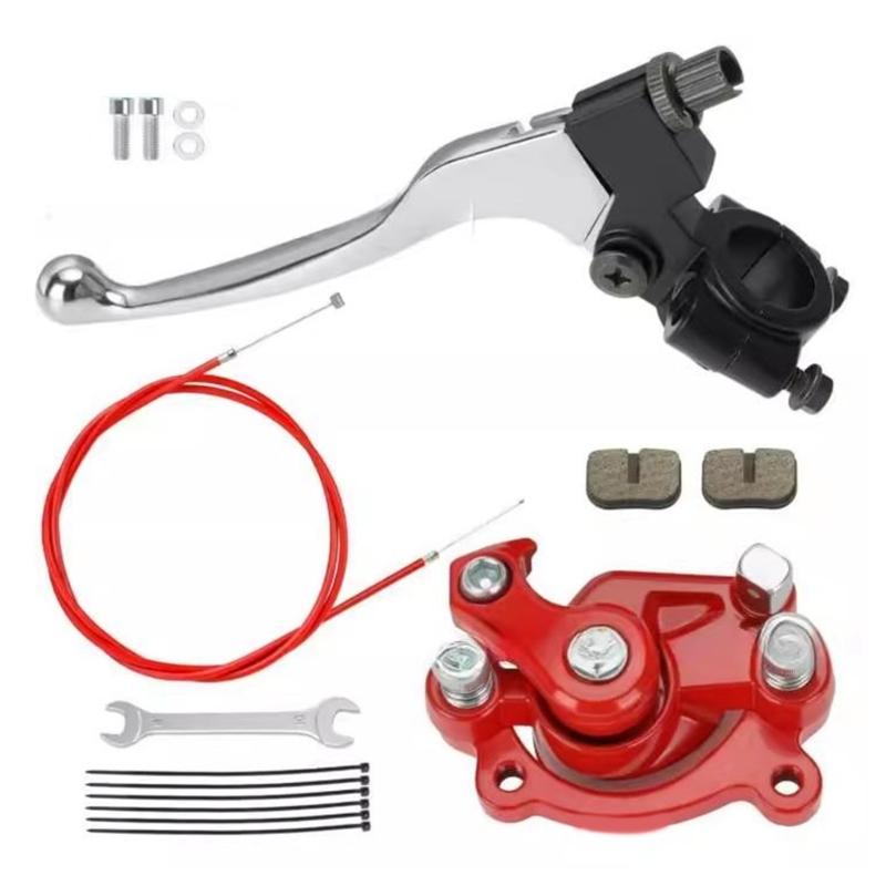 Quick Install Left Clutch Handle Universal For 79cc 100cc Engines Reinforced Metal Material Enhanced Riding Experience красный