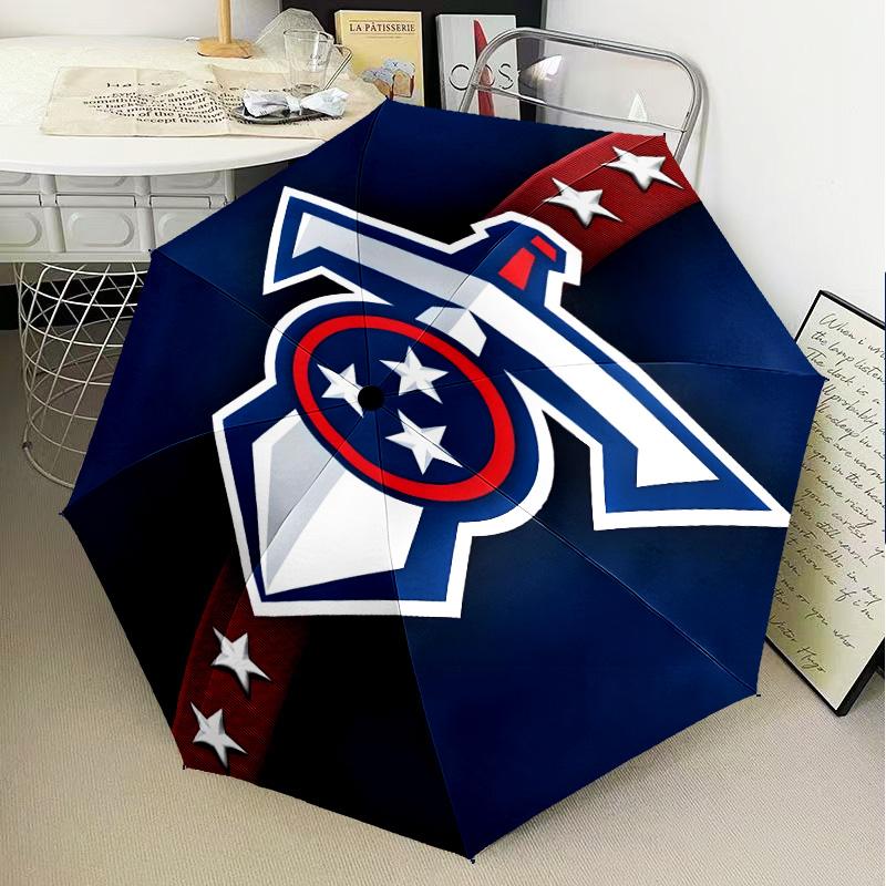 Titans Crest Umbrella Folding umbrella, automatic umbrella 8-Frame for Travel, camping Use Gift for Halloween Christmas
