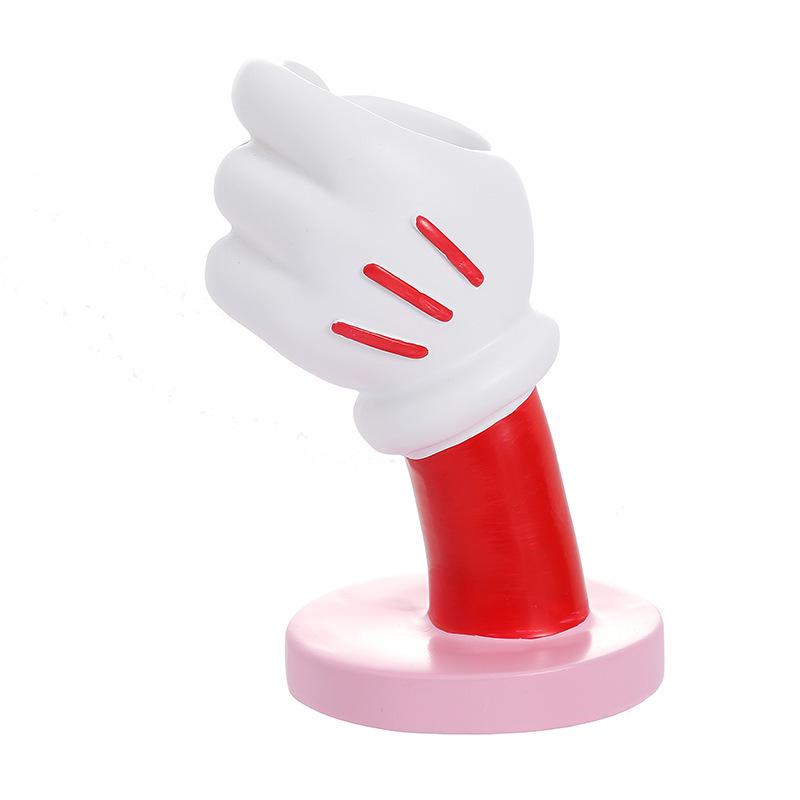Makeup Brush Holder Unique Cute Home Office Mickey Hand Held Vase Ornament