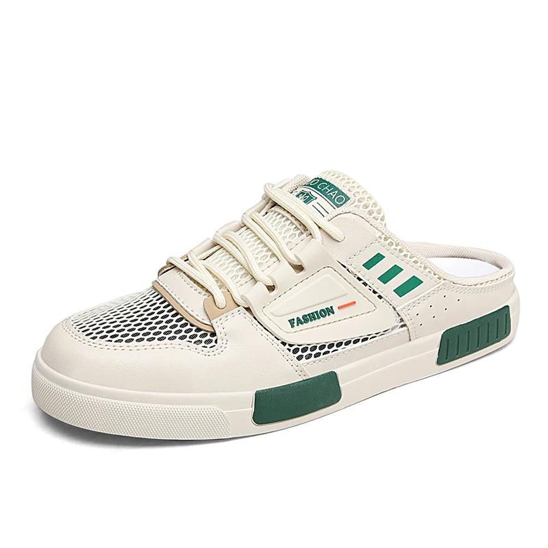 

Мода 2024 Лето Мужская повседневная обувь Модные мужские полутапочки Мужская спортивная обувь Брендовая обувь Тапочки мужские Zapatos De Hombre 47